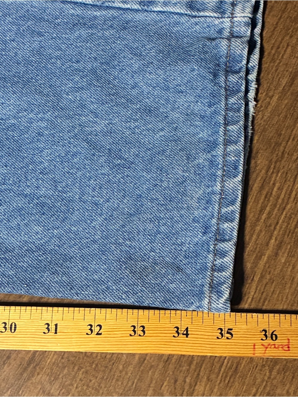 Levi’s 540 Jeans Mens 42x35 Blue Denim Brown Tab Made USA Vintage (1) - Picture 5 of 15